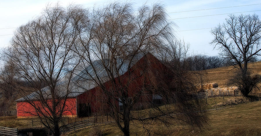 Red Barn Augusta Photograph by Cathy Shiflett