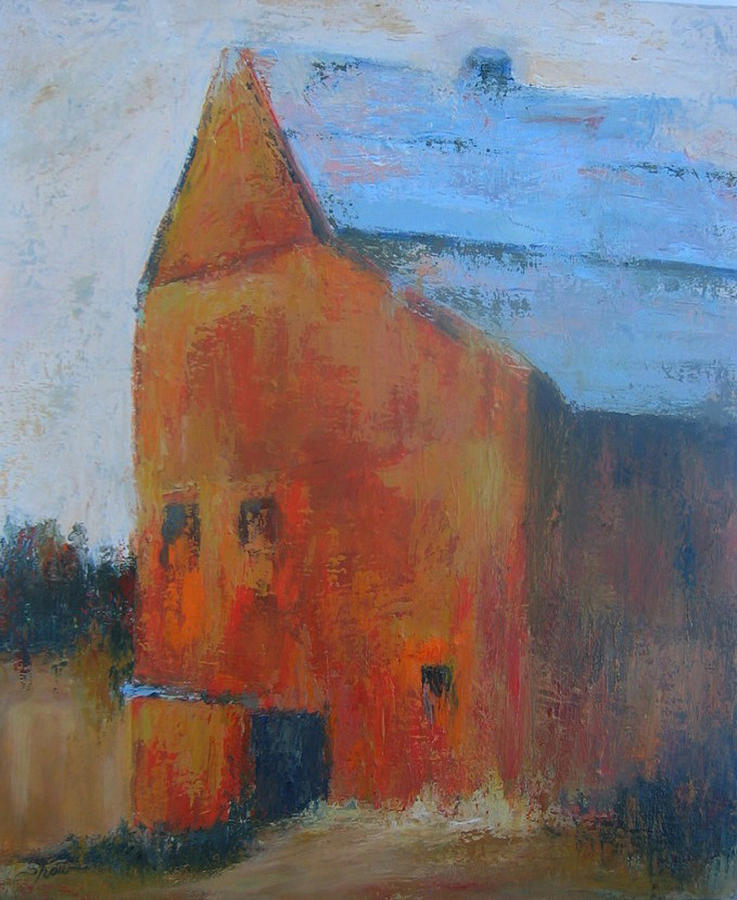 Red Barn Painting by Beverly Shaw-starkovich