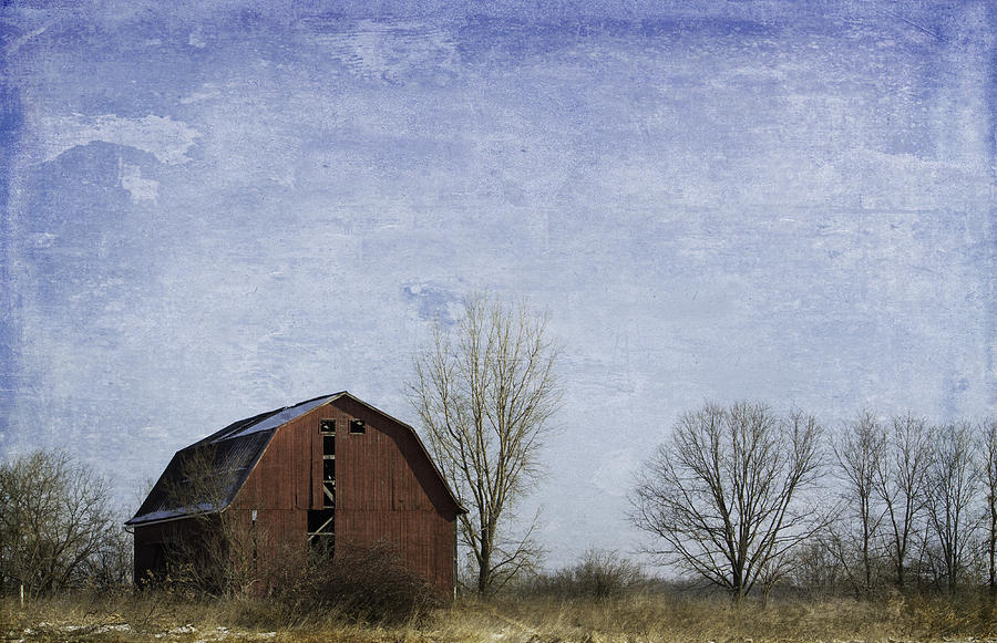 Red Barn Blue Sky Photograph by Kathleen Scanlan