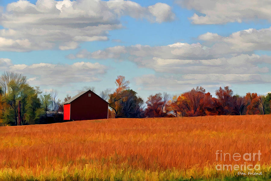 Red barn Photograph by Dan Friend