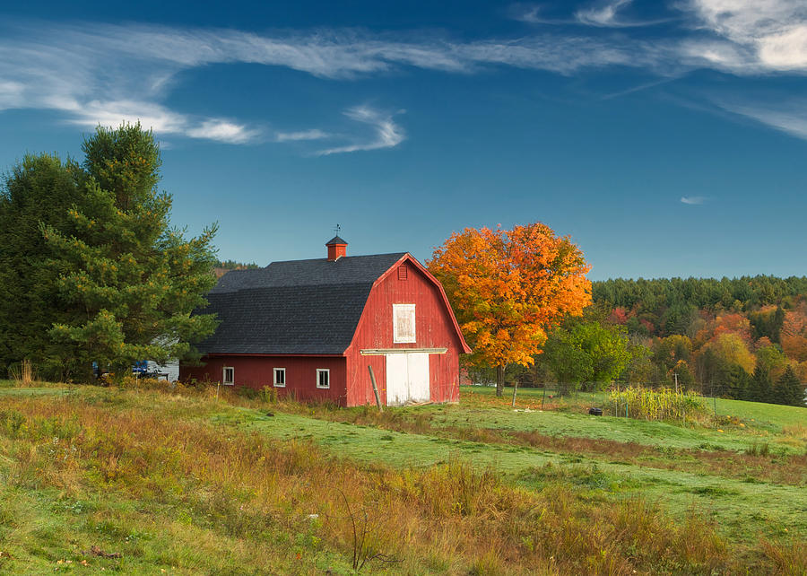 Red Barn Photograph by Ed Boudreau