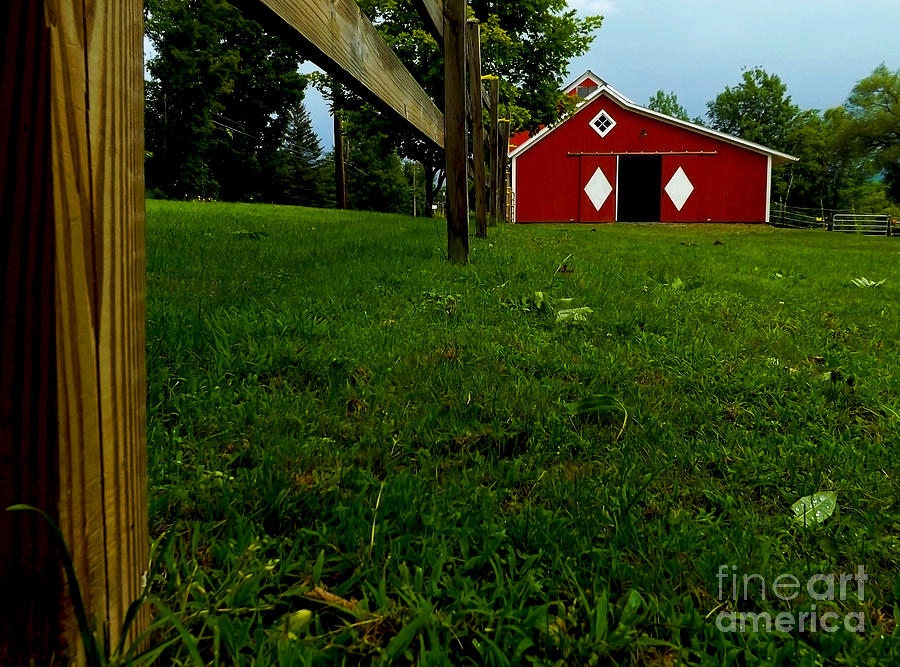 Red Barn in the Green Mountains 3 Photograph by James Aiken