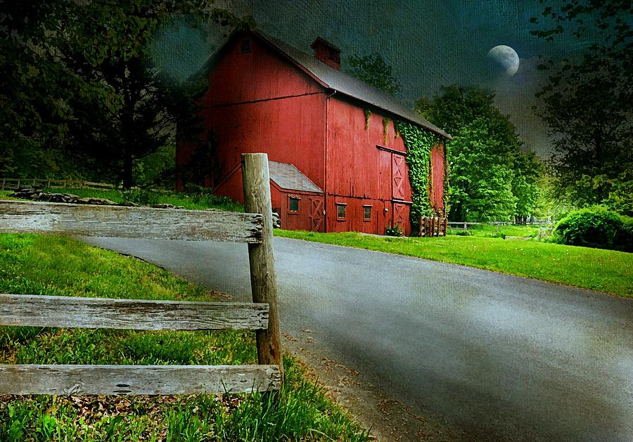 Red Barn Ivy Photograph by Diana Angstadt
