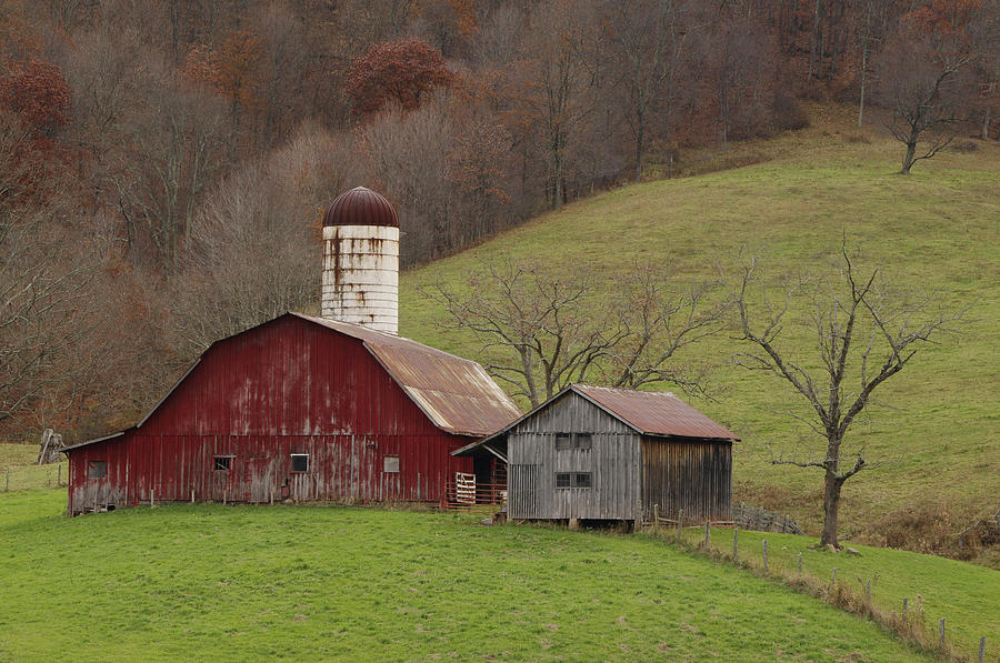 Barn Photograph - Red Barn  by Jerry Mann