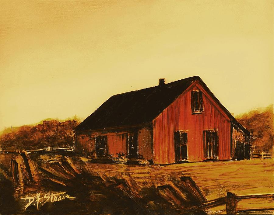 Red Barn   Number 6 Painting by Diane Strain