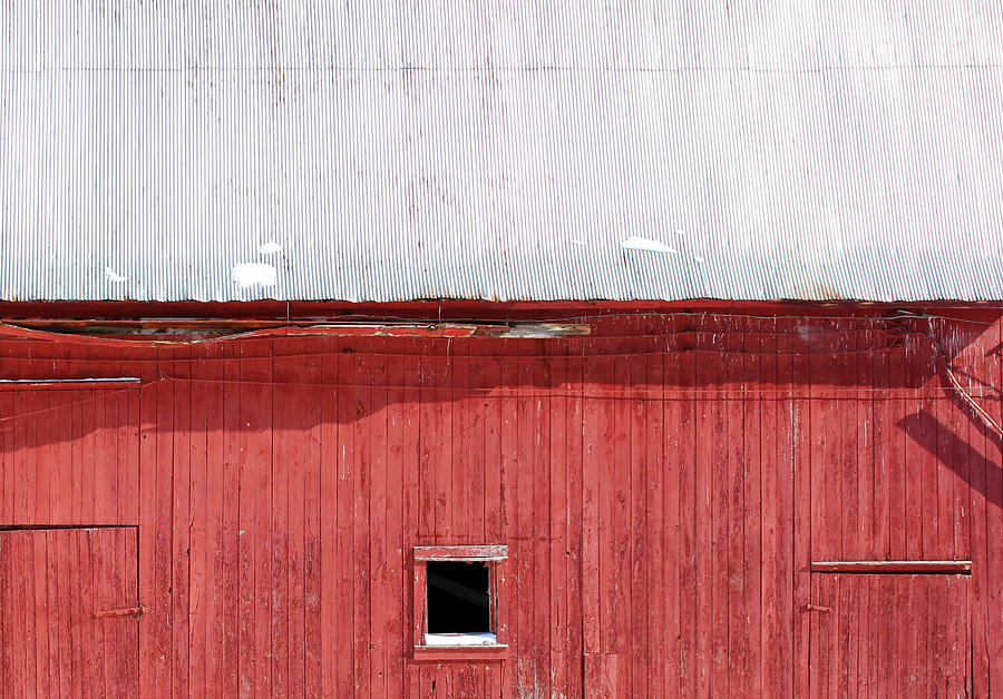 Red Barn Parts 3 Photograph by Mary Bedy