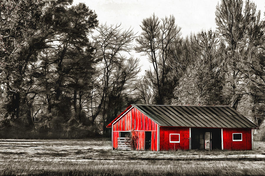 Red Barn Too Photograph by CarolLMiller Photography