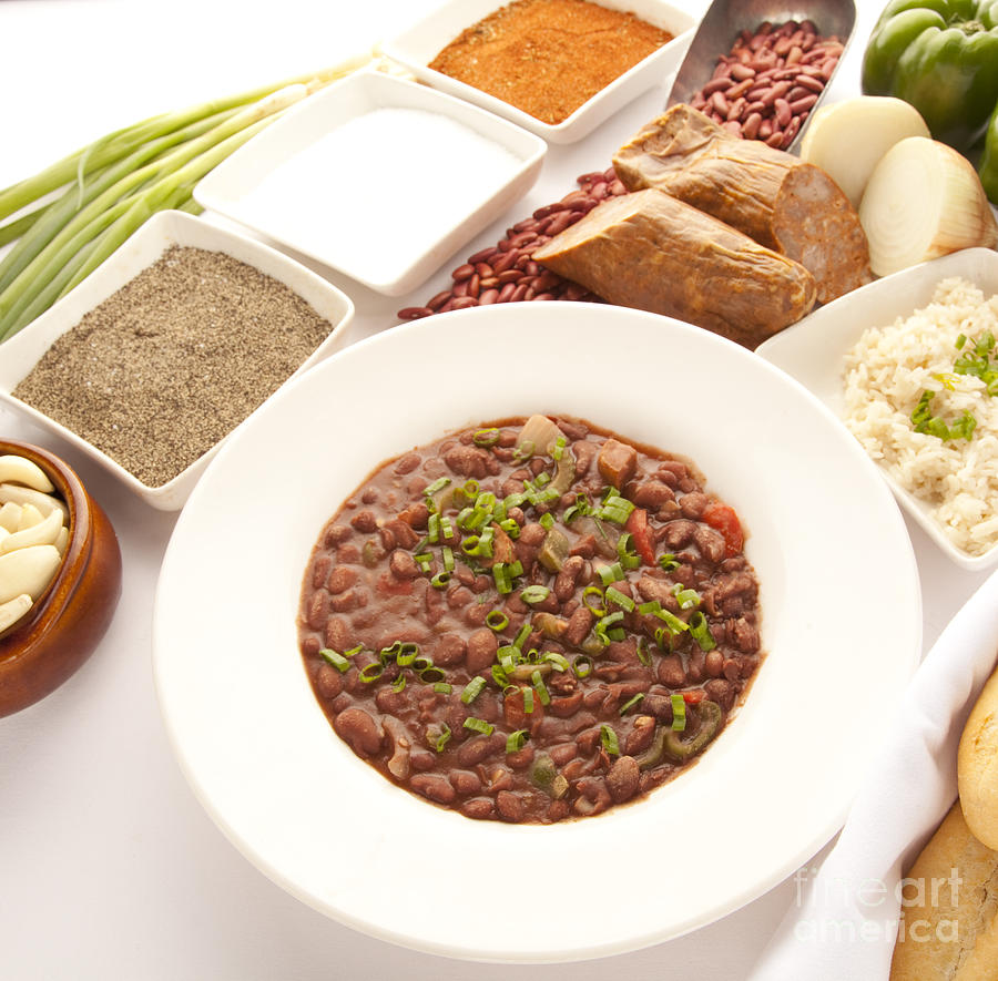 New Orleans Photograph - Red Beans and Rice by New Orleans Food