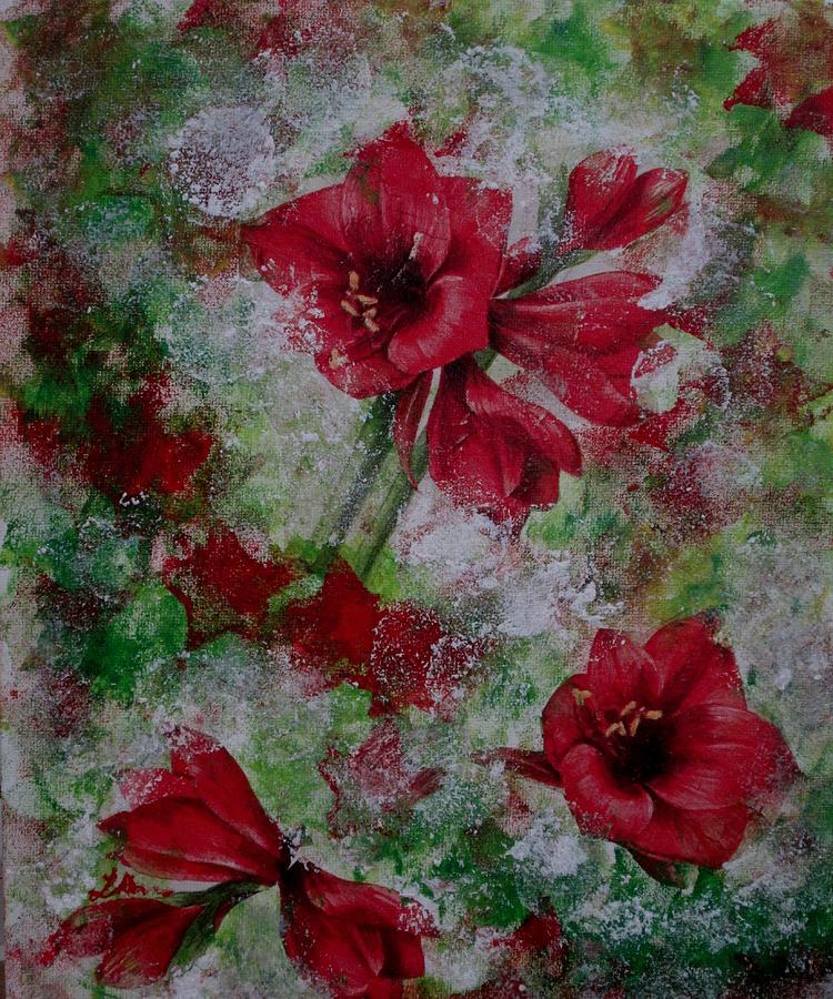 Flower Mixed Media - Red Beauty by Alina Lucasciuc