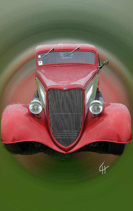 Red Beauty Ford Vintage Wagon  Car Photograph by Colette V Hera Guggenheim