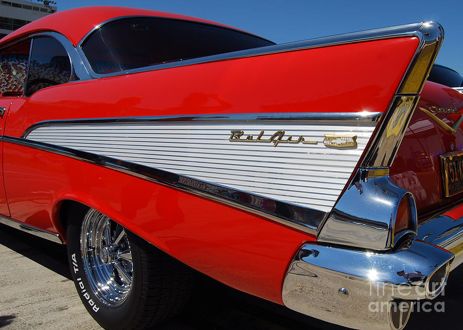 Red BelAir Fins Photograph by Mark Spearman - Fine Art America