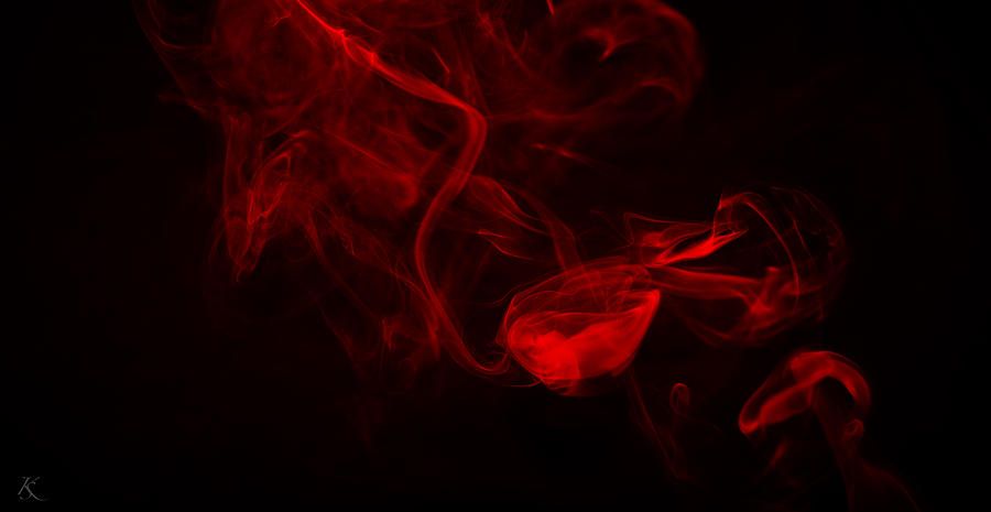 Red Black Smoke Photograph by Kelly Smith