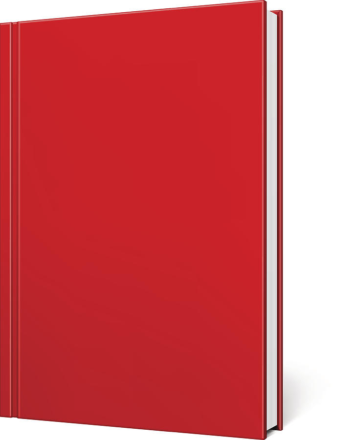 Red Blank Book Drawing by Magnilion