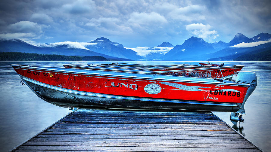 Red Boats Photograph