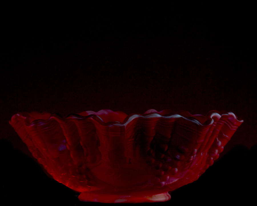 Red Bowl Photograph by Jack R Perry