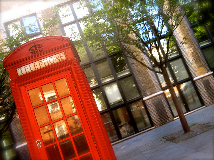 London Photograph - Red Box by JBDSGND OsoPorto