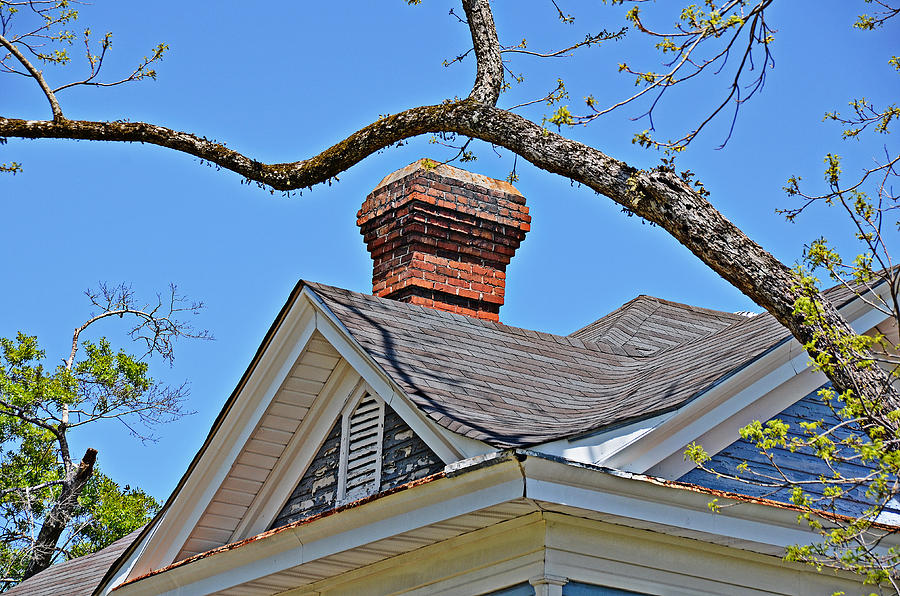 Red Brick Chimney Photograph by Linda Brown