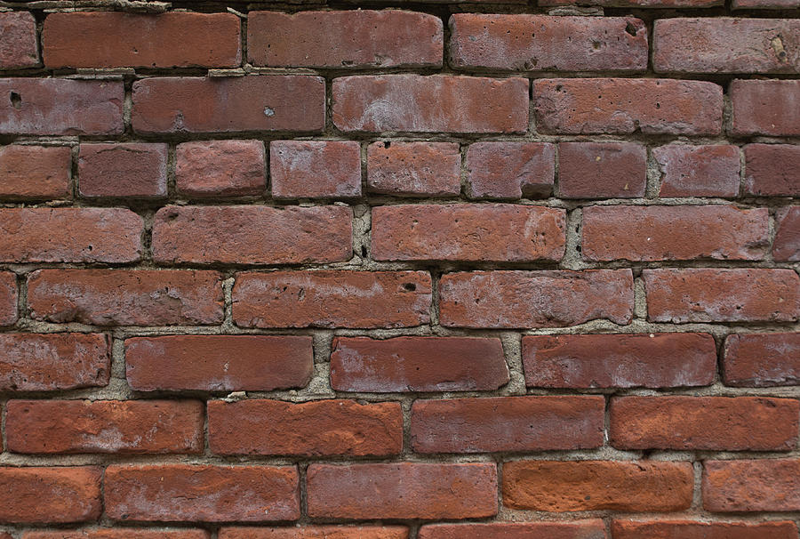 Red brick wall Photograph by Vance Bell