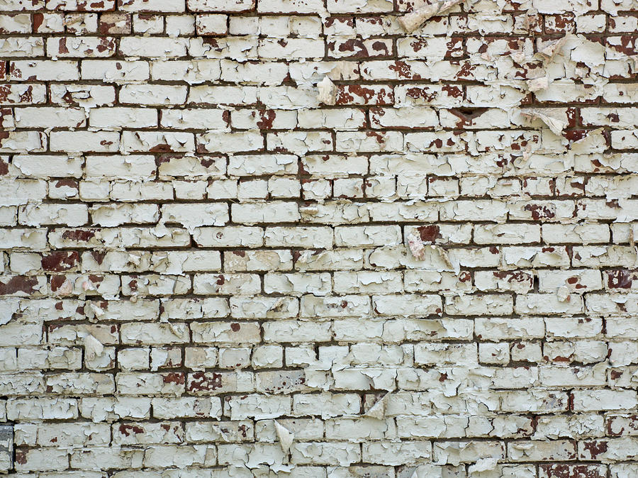 Red Brick White Paint Horizontal Photograph by Photographic Arts And Design Studio