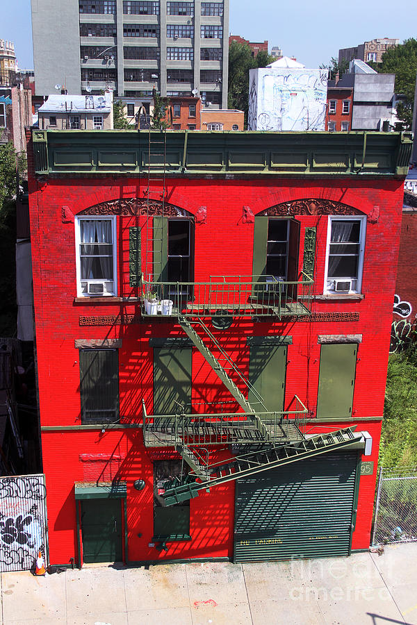 Red Building Photograph by Steven Spak
