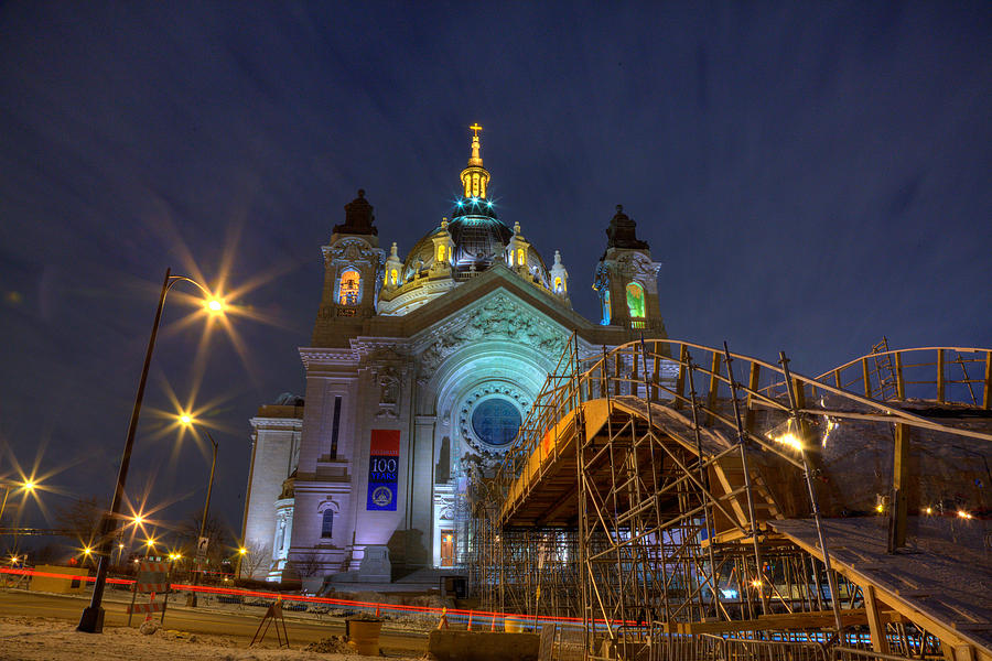 Architecture Photograph - Red Bull Crashed Ice St Paul 2015 by Wayne Moran