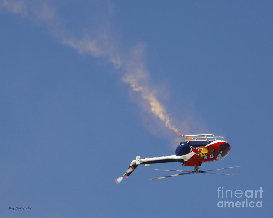 Zivko Edge 540 Red Bull Stunt Helicopter Photograph by Kenny Bosak