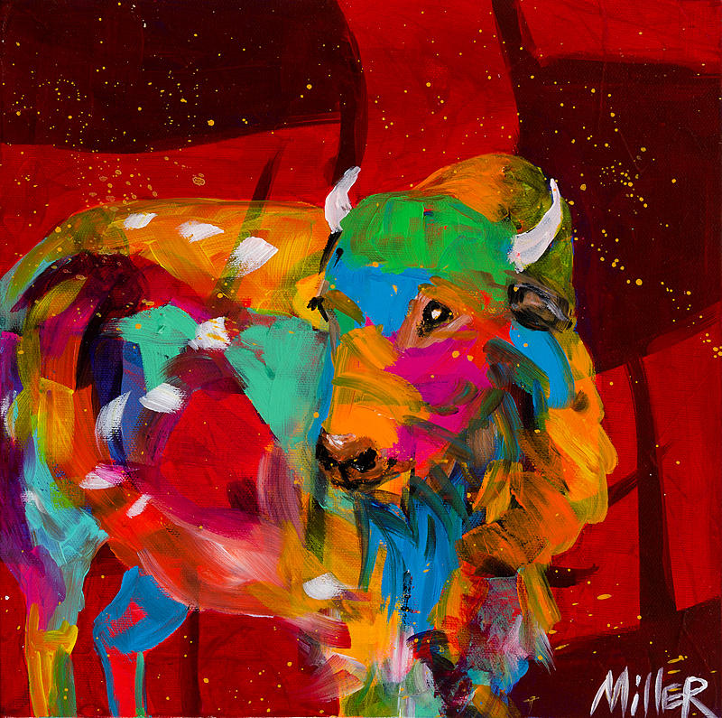 Red Bull Painting by Tracy Miller - Pixels