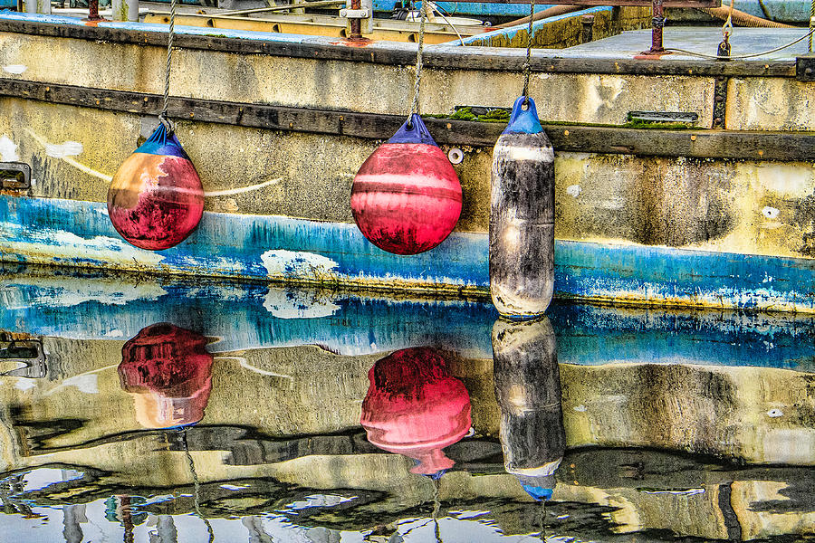 Red Buoy Reflections of Alaska Photograph by Steven Bateson