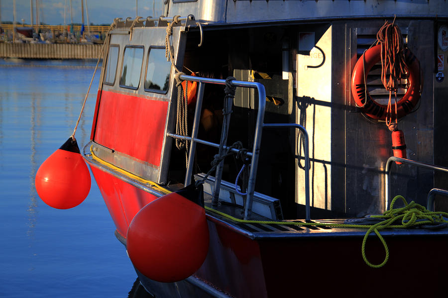 Red Buoys Photograph by Jim Vance
