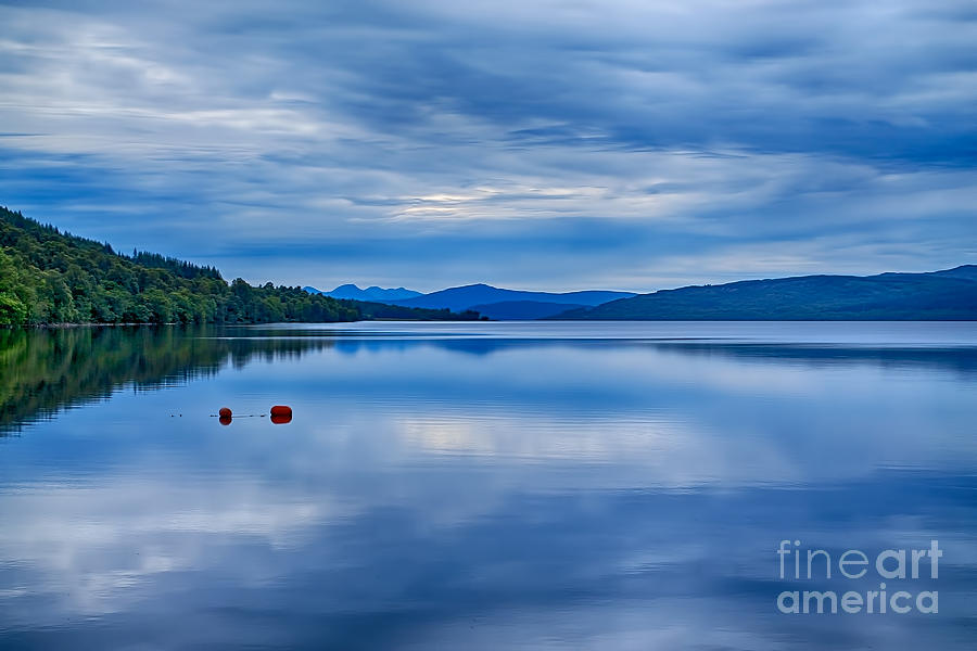 Red Buoys on Loch Rannoch Photograph by Chris Thaxter
