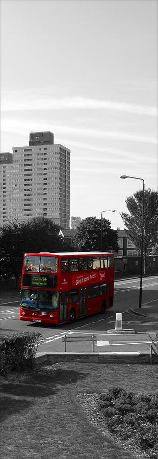 Red Bus Photograph by Helene U Taylor