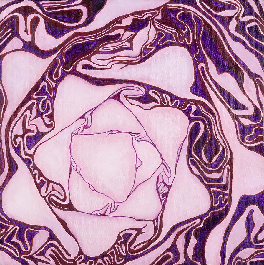 Red Cabbage Painting by Garry McMichael