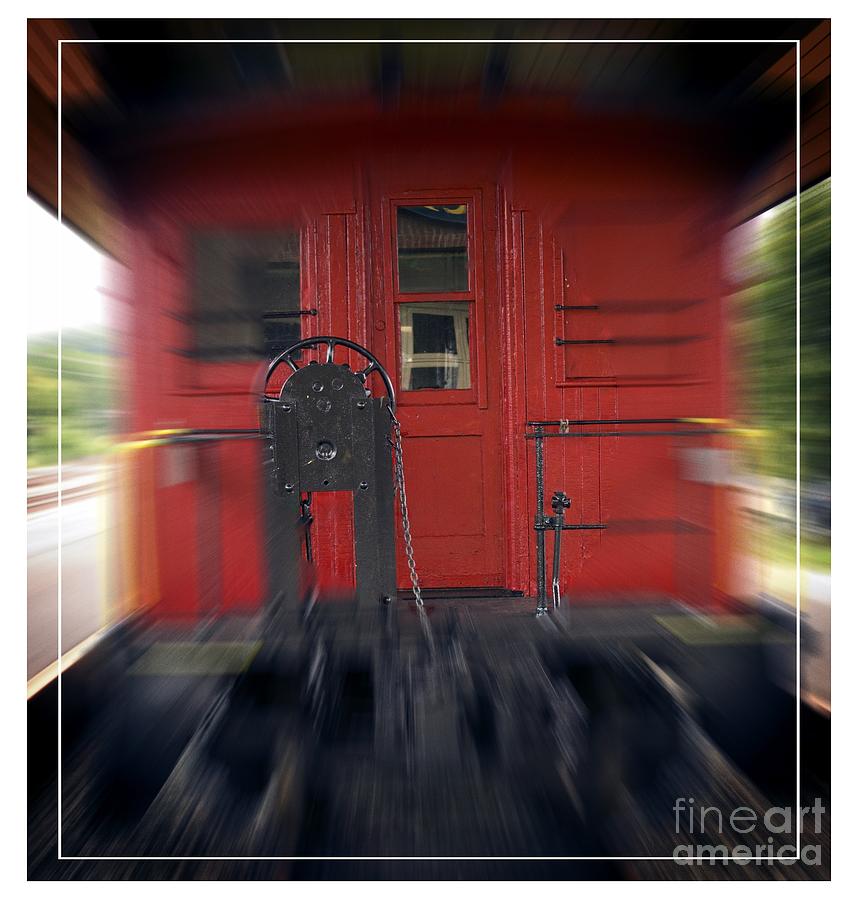 Red Caboose Photograph by Edward Fielding
