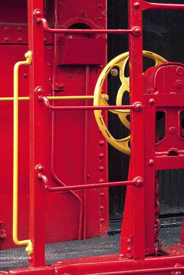 Red Caboose with yellow brake handle Photograph by Paul W Faust -  Impressions of Light