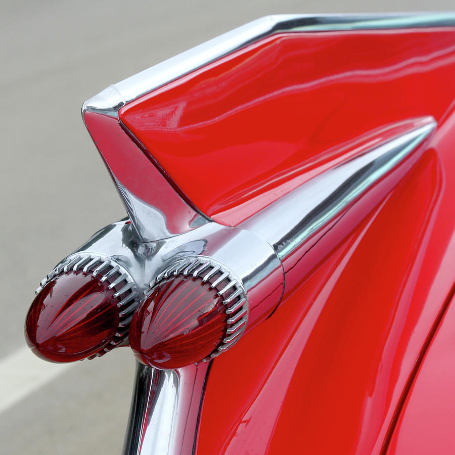 Red Caddy Photograph by Art Block Collections