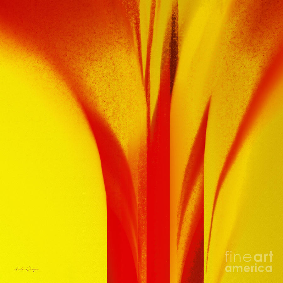 Red Calla Lily Against The Sun Digital Art by Andee Design