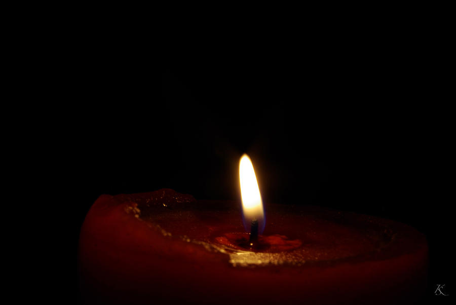 Red Candle 4 Photograph by Kelly Smith