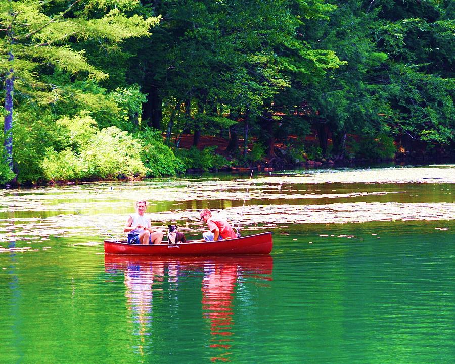Red Canoe Photograph