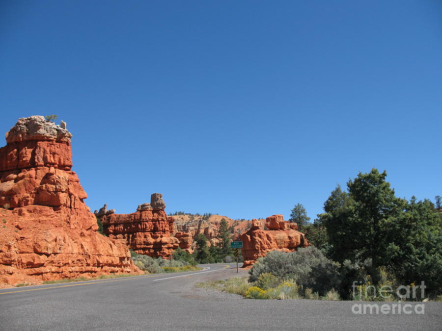 Red Canyon Road - Utah Photograph by Christiane Schulze Art And ...