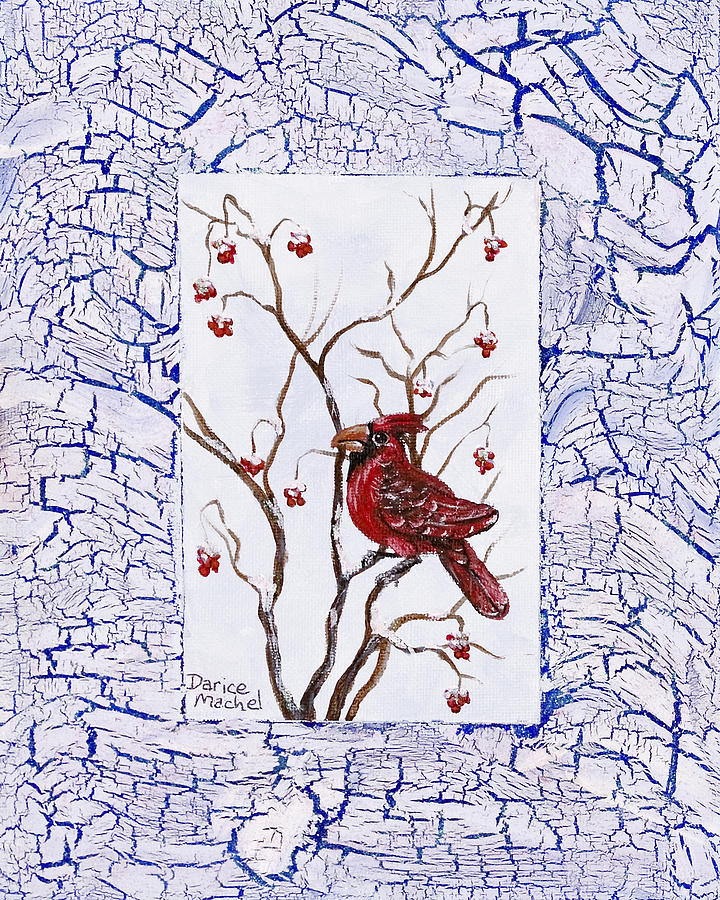 Red Cardinal Painting by Darice Machel McGuire