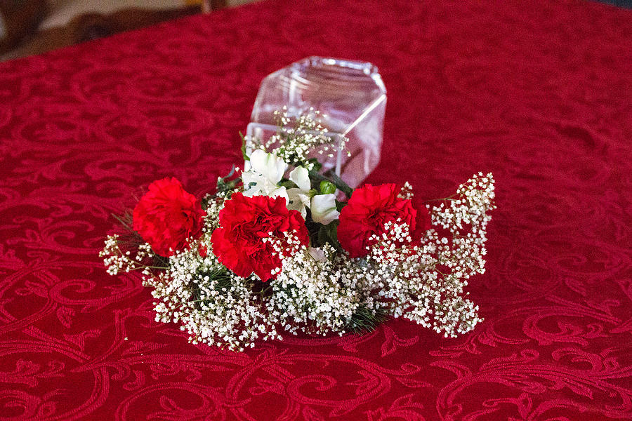 Red Carnations Photograph by Susan Jensen