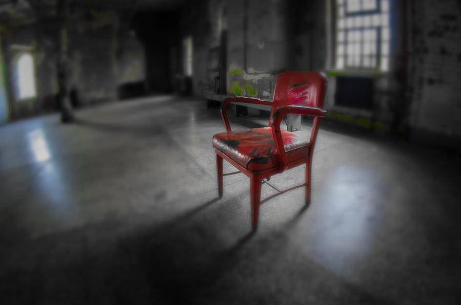 Red Chair Photograph by Michael Demagall
