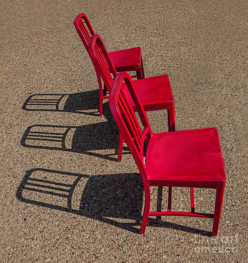 Red Chairs Photograph by Shirley Mangini