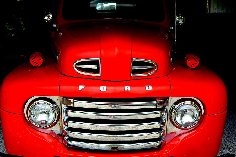 Red Cheeks Ford Photograph by Kathy Barney