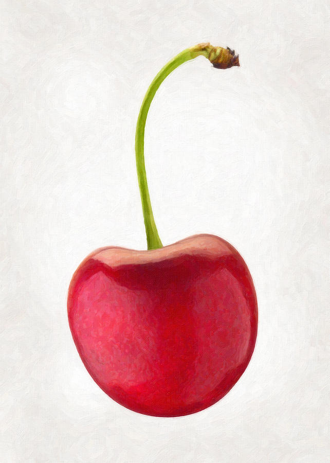 Still Life Painting - Red Cherry  by Danny Smythe