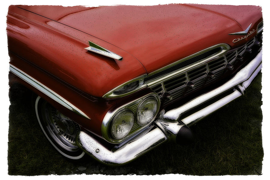 Car Photograph - Red Chev by Jerry Golab