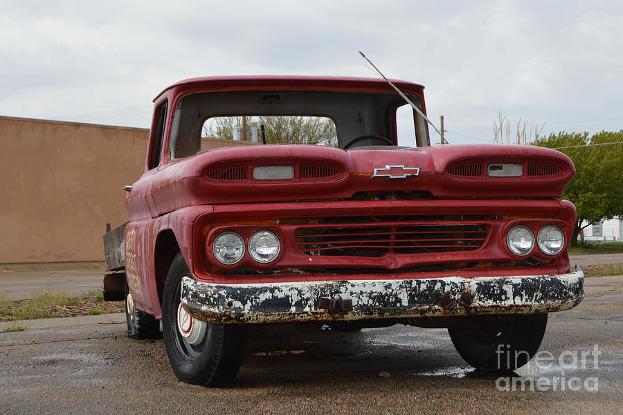 Chevy Photograph - Red Chevy Truck by Renie Rutten
