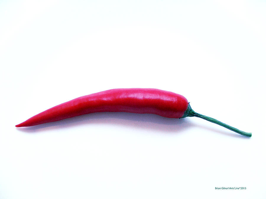 Red Chili Pepper Photograph by Brian Gilna