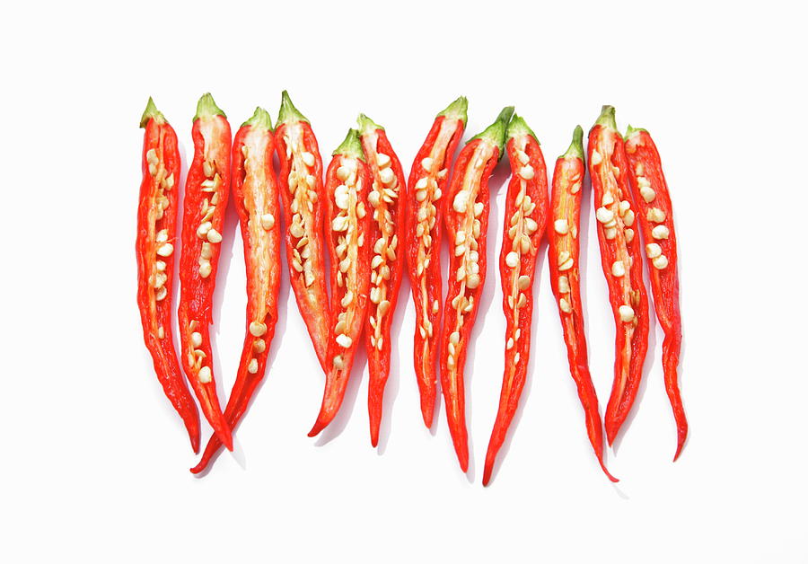 Red Chili Peppers Photograph by Sot
