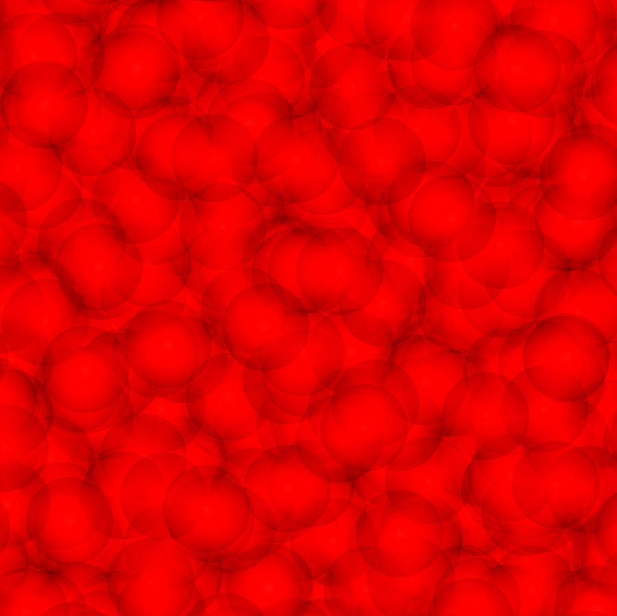 Red Circles Background Digital Art by Valentino Visentini